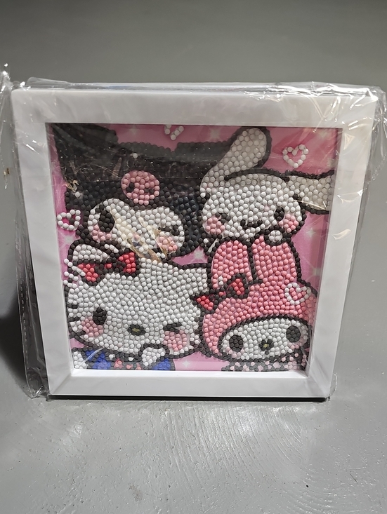 Hello Kitty Other - Hello Kitty & Friends Home Decor Framed Picture Sanrio Kawaii Anime Cartoon Kids